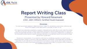 Howard Newmark - Report Writing