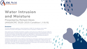 Richard Alexis - Water and Moisture Intrusion