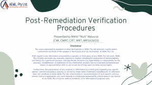 Nikhil Maisuria - Post Remediation Verification Procedures