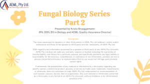 Kristy Brueggemann  - Fungal Biology Series Part 2