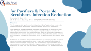 Brett Cole - Air Purifiers & Portable Scrubbers: Infection Reduction