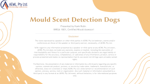 Hank Nolin - Mould Scent Detection Dogs