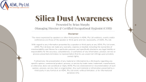Brian Murphy - Silica Dust Awareness